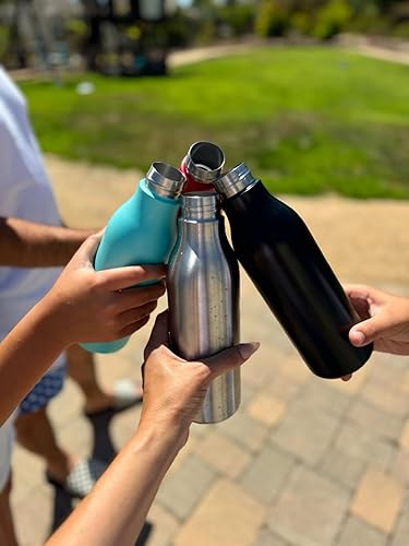 Miniatura 5 de LaserGram Botella de agua de acero inoxidable de doble pared, la hija más grande del mundo, grabado personalizado incluido