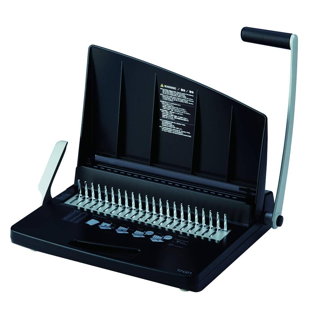 カール トジックル コームリング製本機 A4/20穴 TZ-C21 TZ-C21 トジックル コームリング製本機 1台 カール事務器 【通販