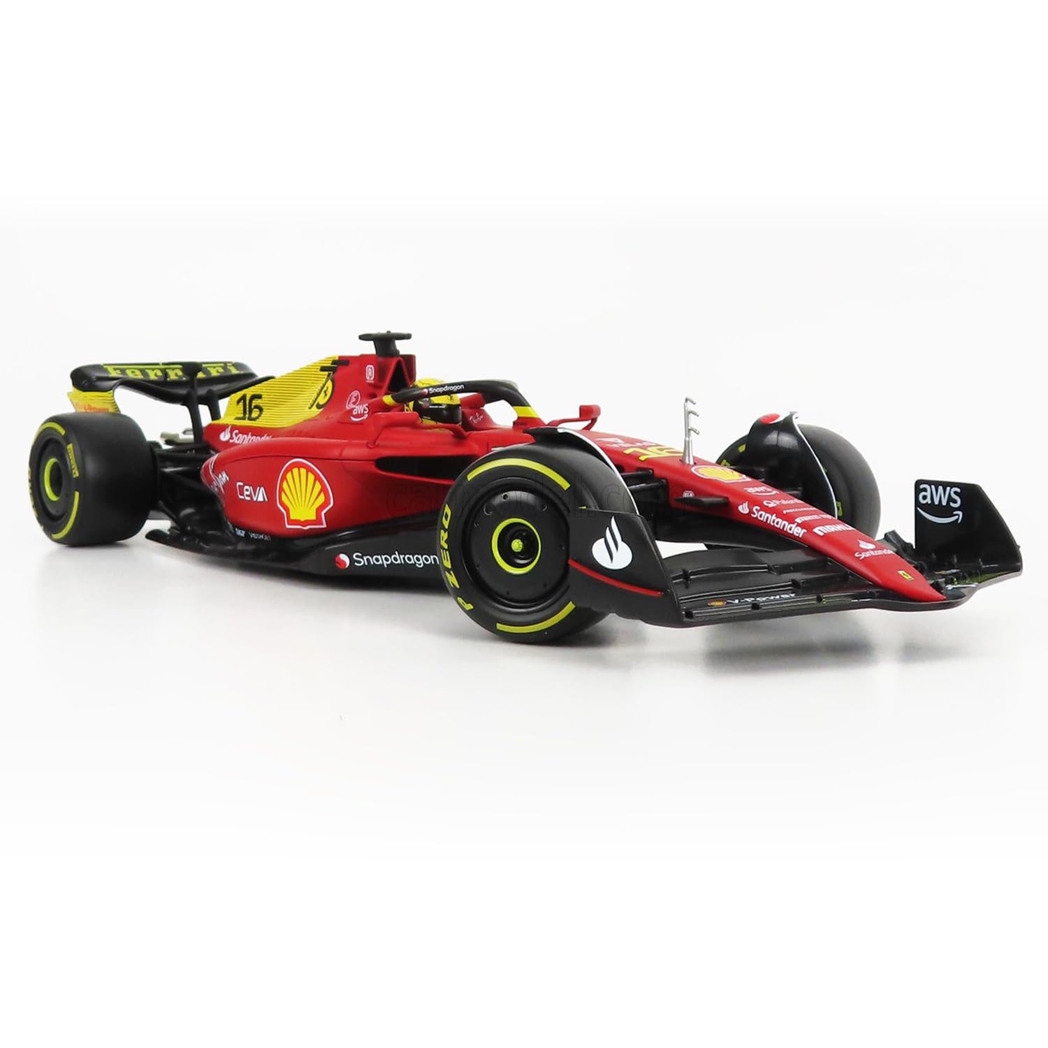 Amazon.com: Bburago Scuderia Ferrari F1 Team F1-75 Signature w
