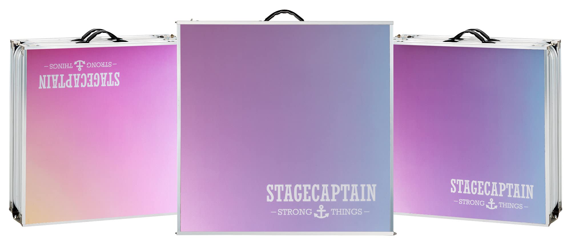 Table Beer Pong Stagecaptain Club Pliable Stable Aluminium Plateau MDF Mélaminé 5 mm Inclus 100 Gobelets 6 Balles Montage Rapide Compact Transport