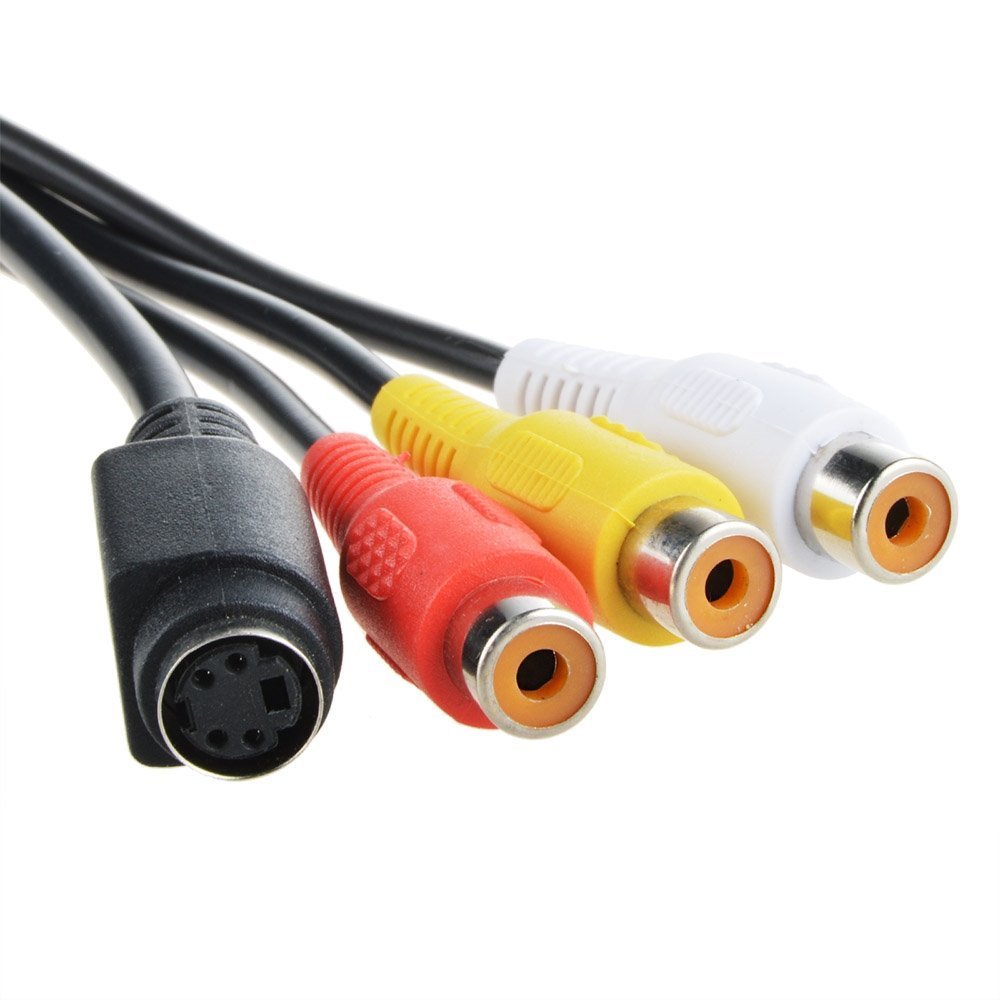 SLLEA PC Computer VGA to TV S- Video 3 RCA AV Adapter Cable LCD HDTV Laptop Wire Tools
