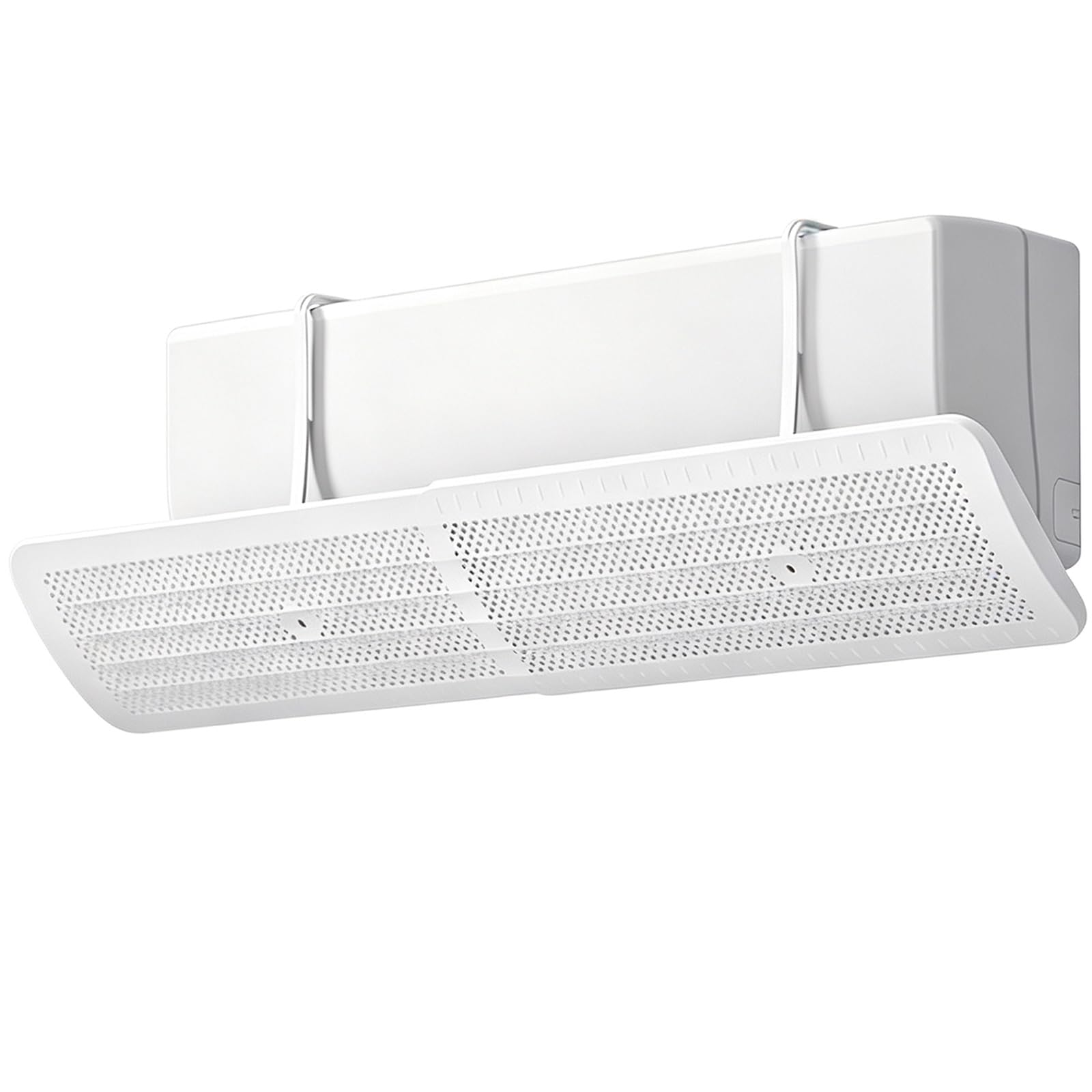 Deflettore Climatizzatore PP 50-90cm, Controllo Aria 180° Regolabile | Paravento Condizionatore Estensibile, Pannello Polipropilene Anti Getto Diretto, Gancio per Split Murali