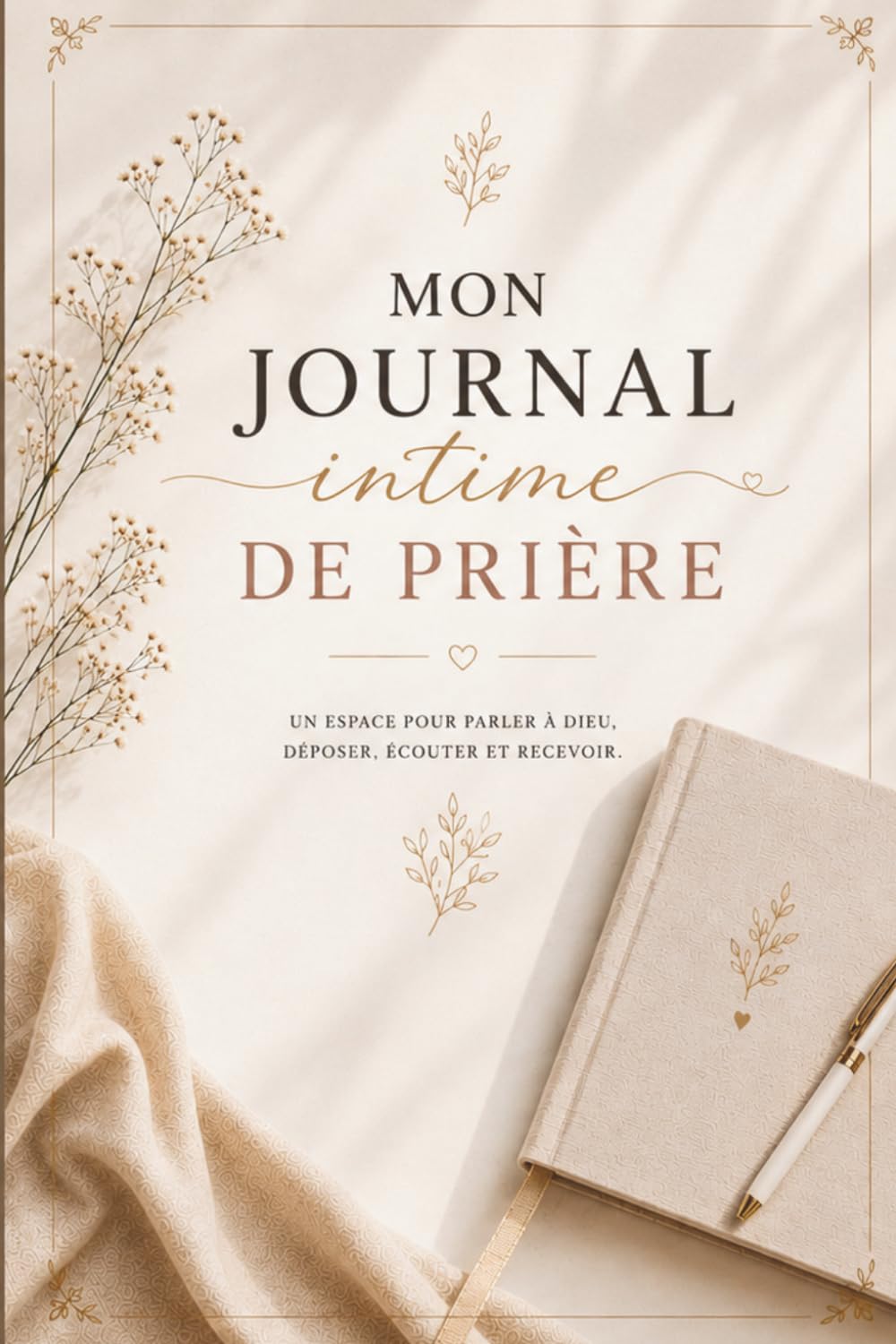 Mon journal intime de prière: Carnet chrétien à compléter pour écrire ses prières, pratiquer la gratitude, méditer la Parole de Dieu et grandir dans la foi au quotidien