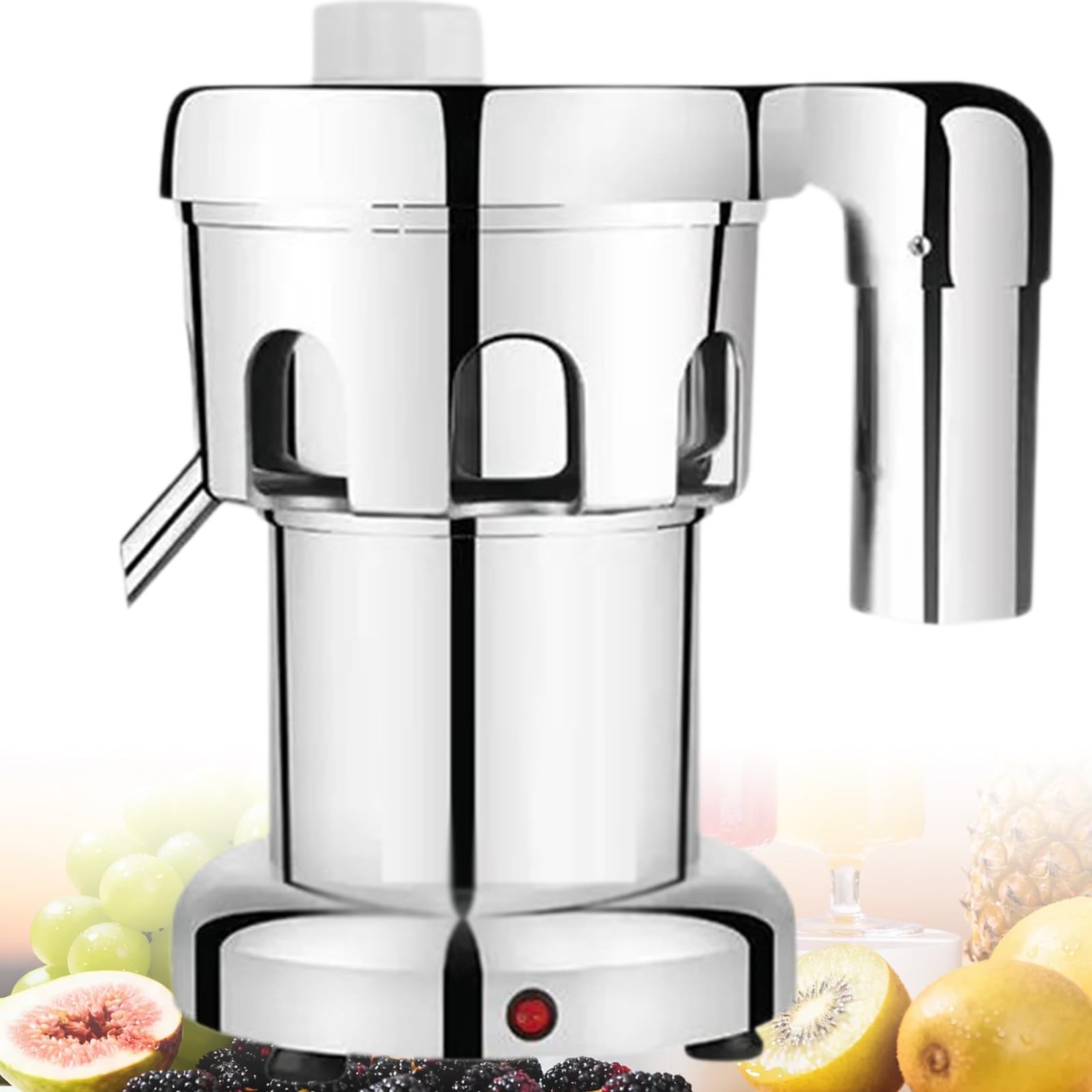 Sjyclaviger Stainless Steel Constructed Centrifugal Juice,Fruit and Vegetables Juice Maker, 2800r/Min, 80-100kg/Hr Juice Amount, for Fruits Vegetables A-3