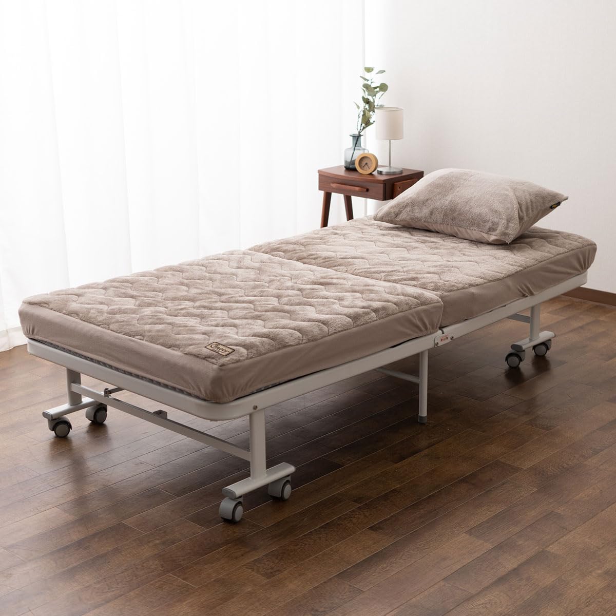 SS セミシングル 折りたたみベッド エムール メホール 組立不要 折りたたみベッド 「メホール」 セミシングルサイズ