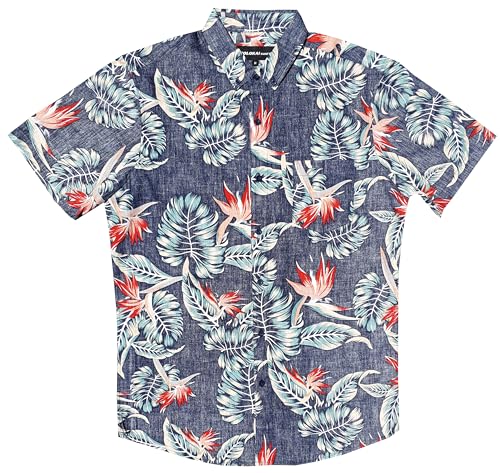 Image of Molokai Surf Button Down Slim Fit Hawaiian Short Sleeve Shirts