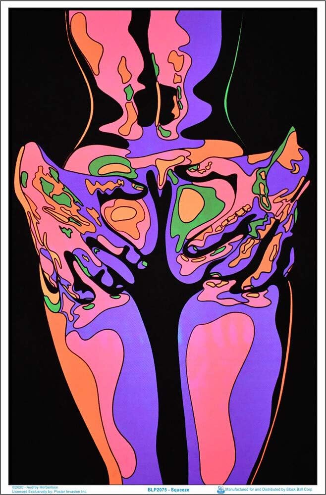 Scorpio Posters Squeeze (by Audrey Herbertson) Blacklight Poster - Laminated - 23.5" x 35.5"