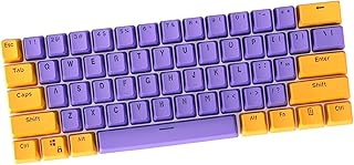 Mosptnspg CJXSP PBT 61 Keycaps 60 Percent, Gaming Keycaps OEM Profile Backlit Keycap Set for 60 Percent Cherry MX Mechanical Keyboard GK61 ，Only keycaps (24)