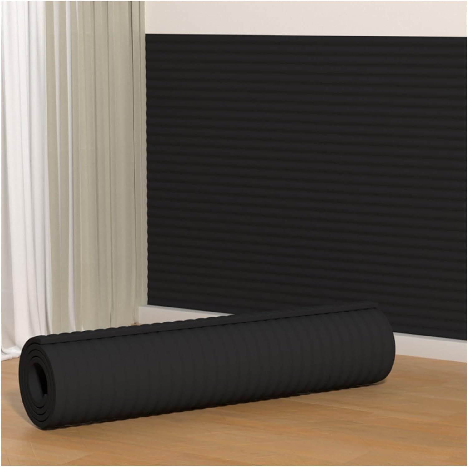 MYUYEE Garage Wall Protector Wall Corner Guard For Parking Garages, Garage Wall Protector, Proof Foam Padding, Garage Parking Bumpers For Parking Garages (Black 2M)