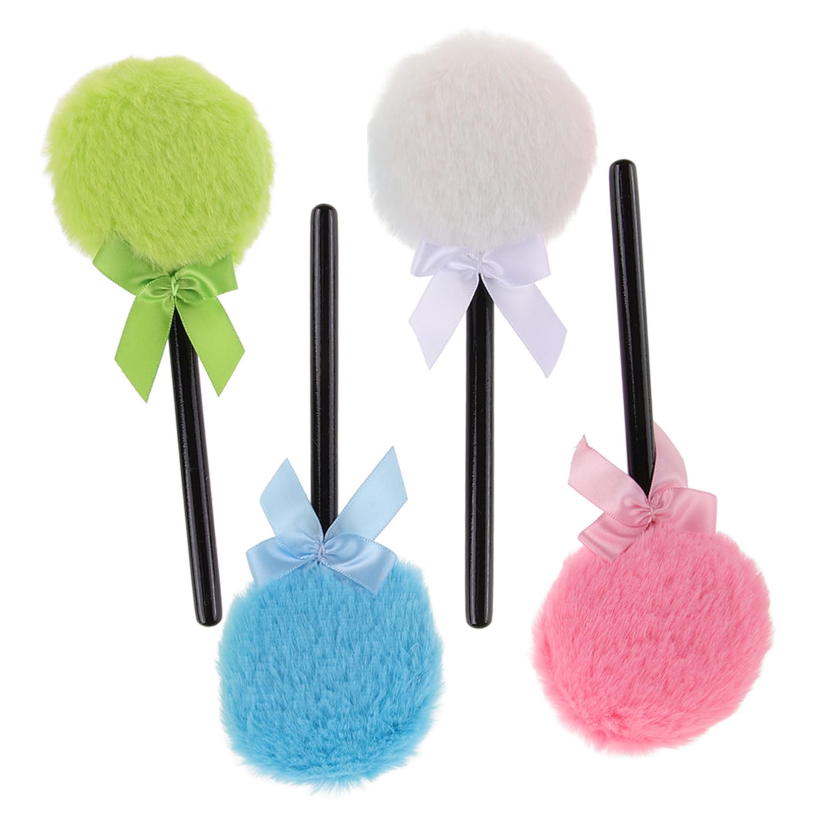 FOMIYES 20 Pz Soffio per il trucco Fairy Stick soffio di polvere secca impostazione piumino da cipria per polvere per viaggi piumino da cipria con fiocco soffio di cipria sciolto