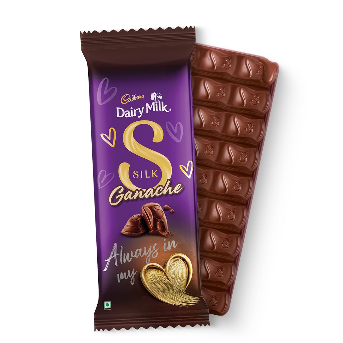 Cadbury Dairy Milk Silk Ganache Valentine's Gift Pack Chocolate Bar, 137 g
