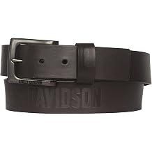 Men's Vintage Race Genuine Leather Belt - Antique Nickel