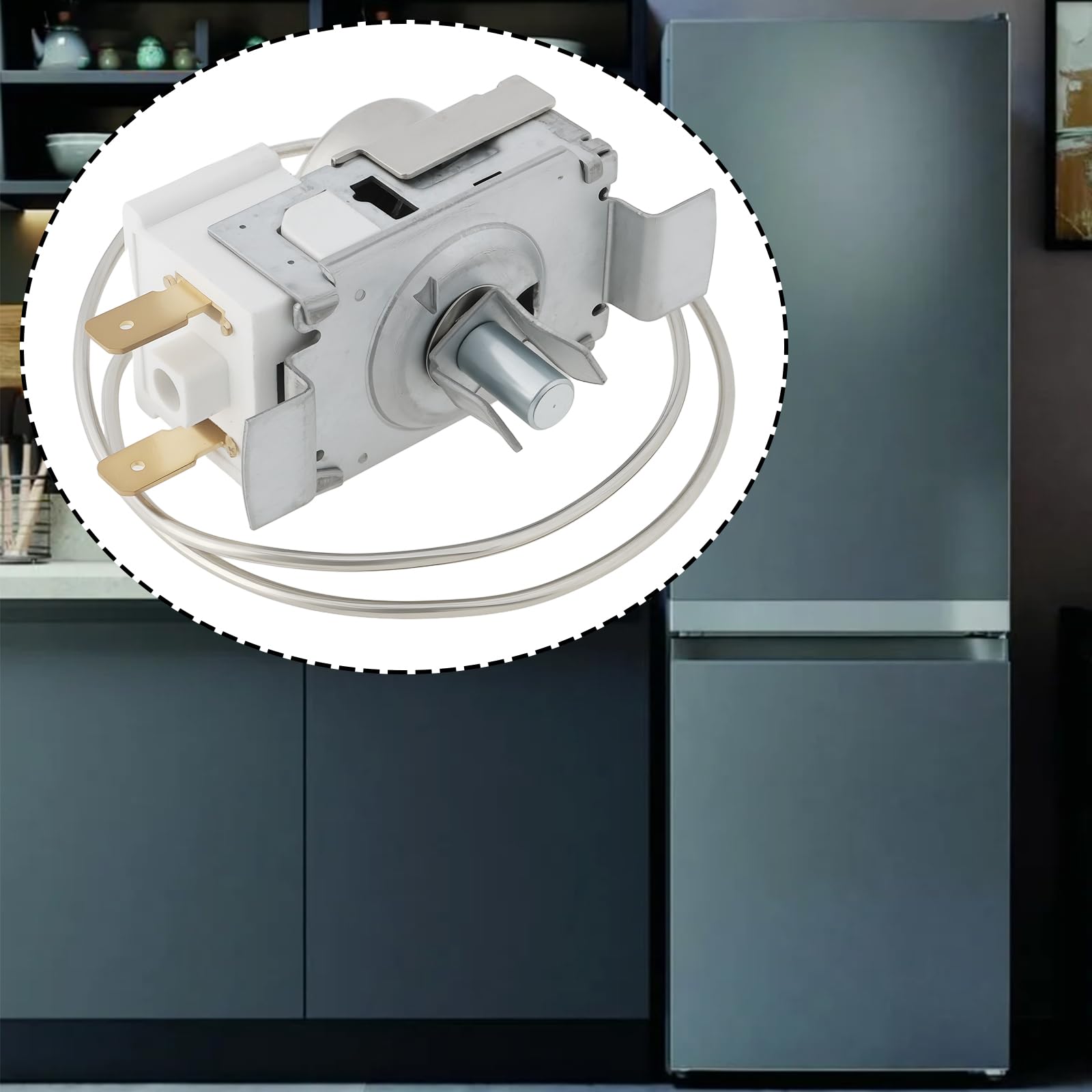 OTOTEC Thermostat de Contrôle de Température Et de Froid de Remplacement WR09X10042 Compatible avec GE Réfrigérateurs Remplace WR09X20002 AP3427563