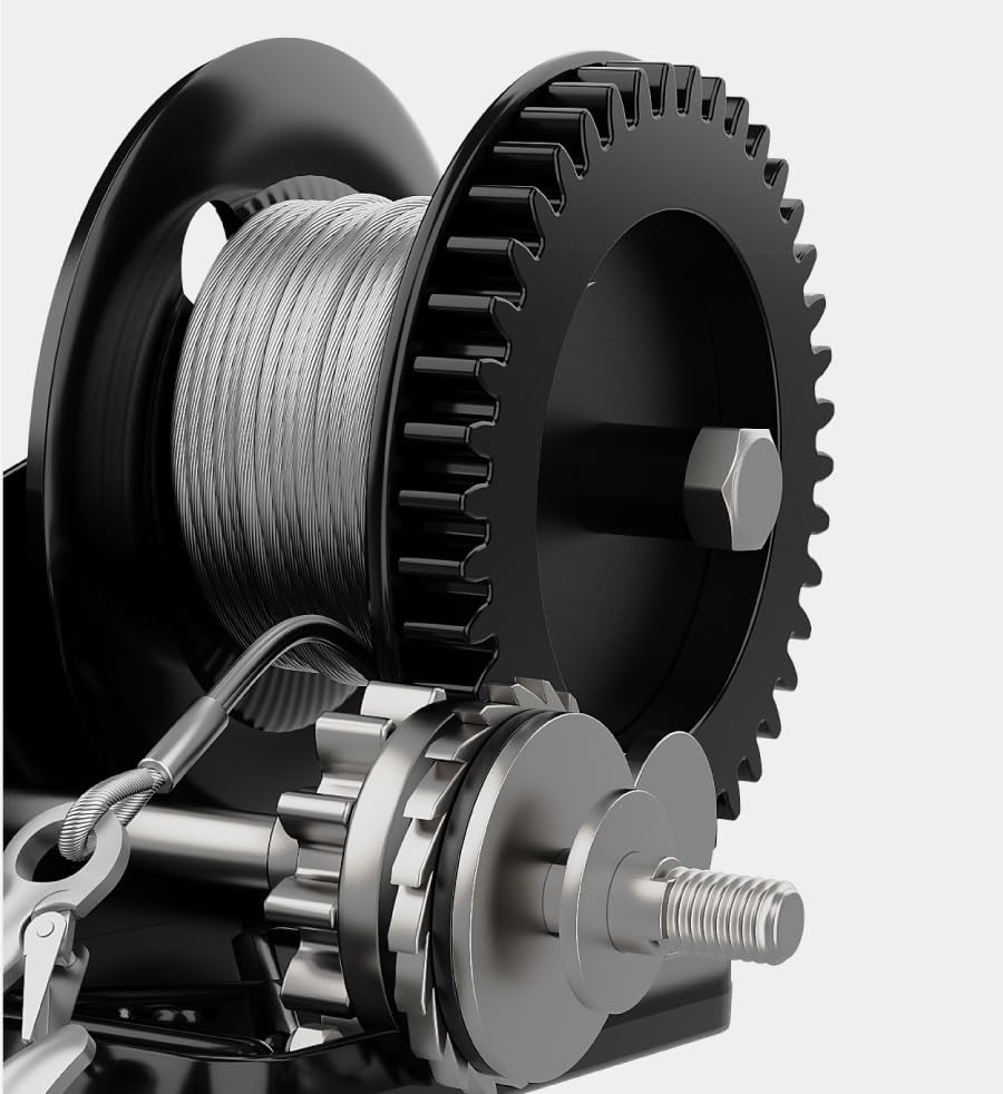 Winche manual con freno autobloqueante 1600 Lbs 20m miniatura 3