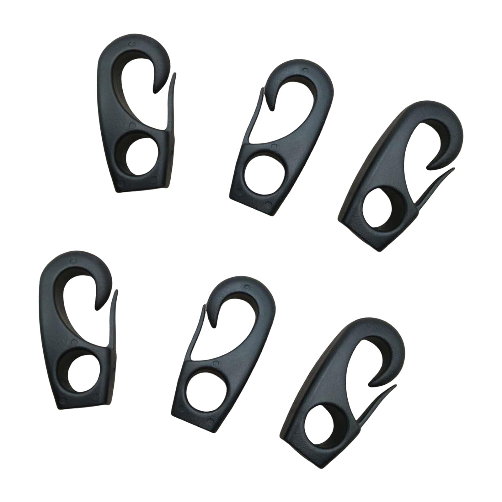 Jazuaiao 6pcs Sturdy Elastic Cord Hook for Multipurpose Use Including Travel Packing and Household Item Arrangement Roof Rack Holder