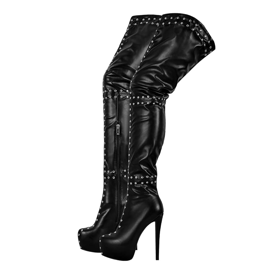 Amazon.com | richealnini Women's Platform Thigh High Boots Amazon.com | richealnini Women's Platform Thigh High Boots