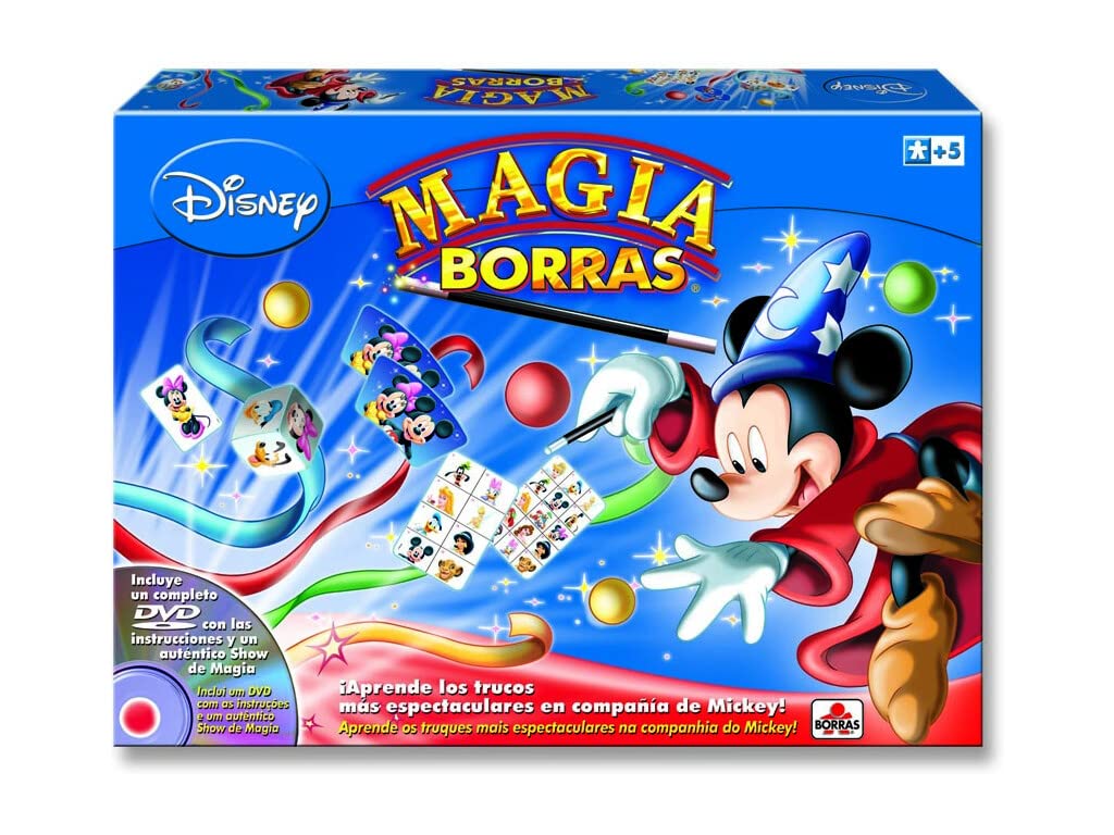 BORRAS - Magia Disney | Edición Mickey Magic, Trucos Personalizados con los Personajes de La Casa de Mickey Mouse | 15 Trucos de Magia y un DVD explicativo | a Partir de 5 años (14404)