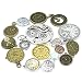 30pcs Mixed Antique Bronze/Antique Silver Clock Faces, DIY Crafts, Jewelry Making, Steampunk Pendants