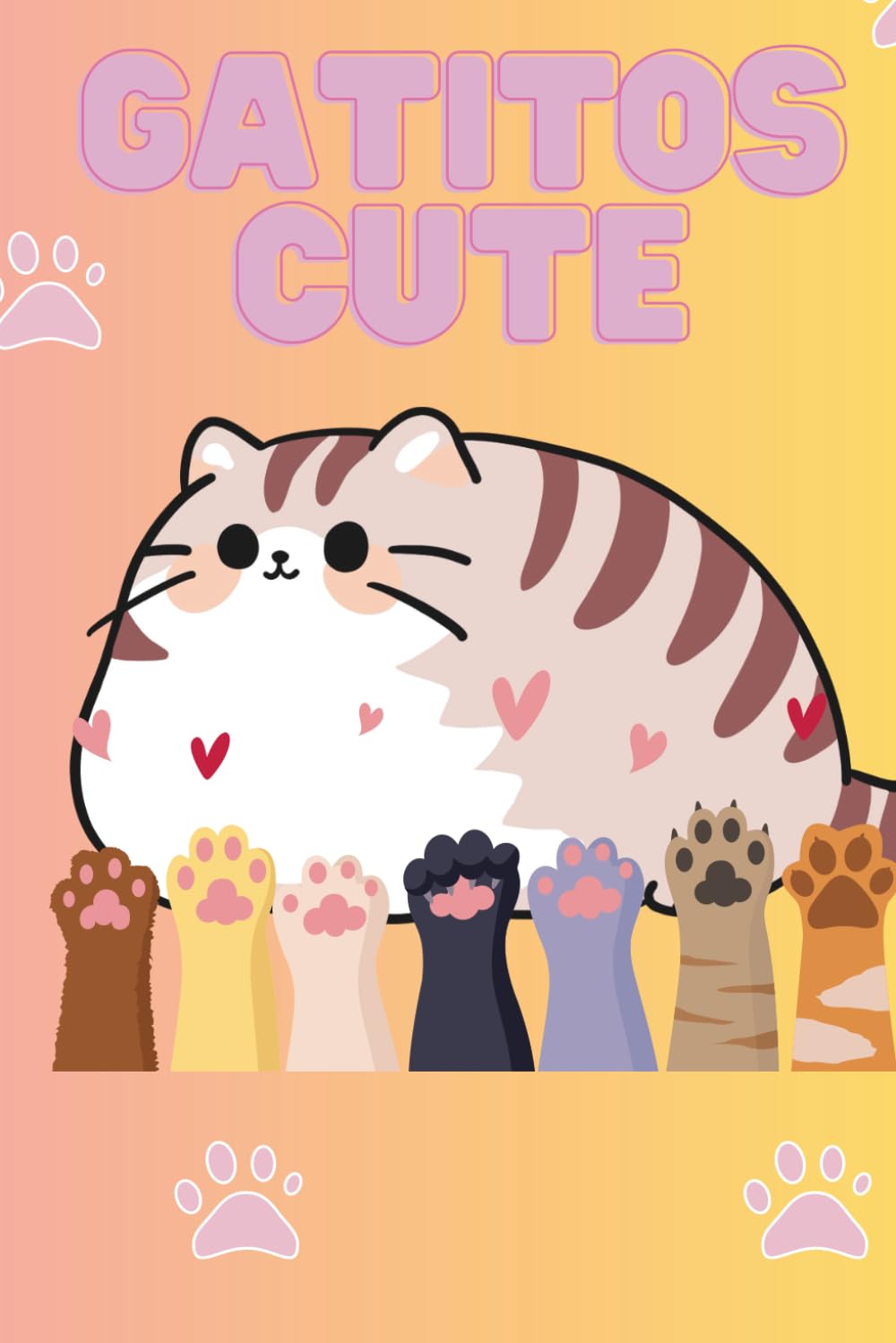 gatitos cute: libro para colorear