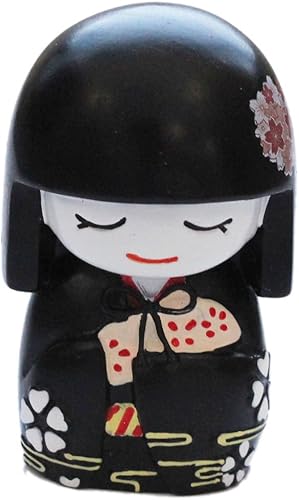 N&N Find Japan Muñeca japonesa Mai Kokeshi negra