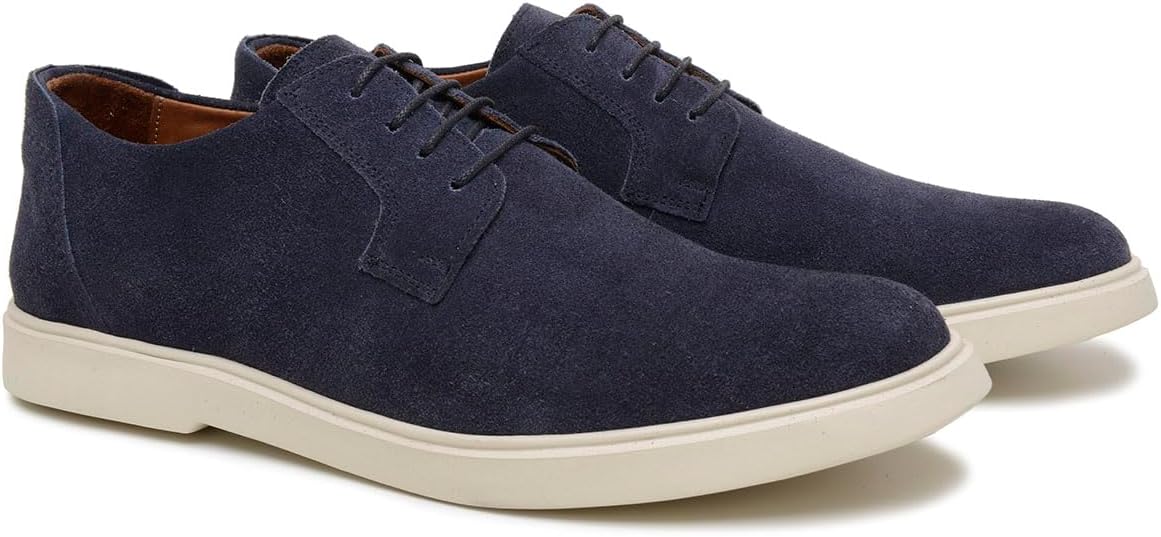 Turunelli Calçados | Sider Derby Masculino em Camurça Legítima, Sapato Casual Disponivel nas cores Preto Taupe Café e Azul, Costura Artesanal, Palmilha em Gel, Solado EVA Super…