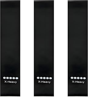 Ring Resistance Bands, X-Heavy Heavy Duty Resistance Ring Total Body Fitness Exercise Bands, A Must Have for Fitness Men and Women, Black 3 Pieces