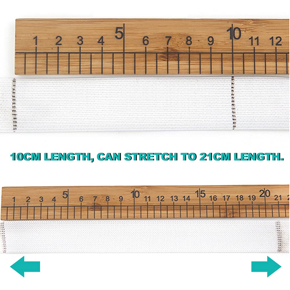 Élastique Plat De Couture Blanc - 5 Cm De Large, 20 M De Long - Pour Vêtements, Bricolage Et Artisanat