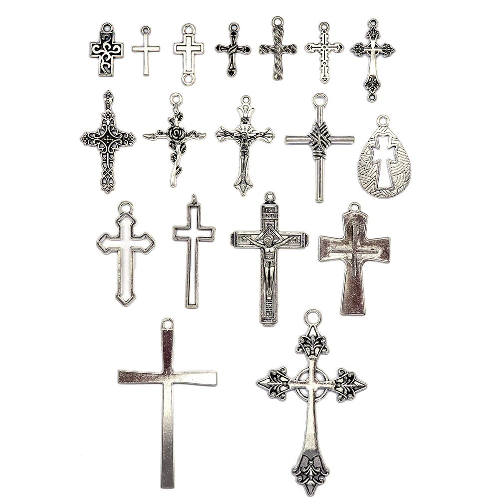 (C080506)Pt850 ネックレストップ 十字架 チャーム アクセサリー C080506)Pt850 ネックレストップ 十字架 チャーム アクセサリー