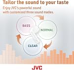 JVC Ecouteurs sans fil True Léger avec 12mm Unité de conduite, Bluetooth 5.1, Utilisation unique, IPX4, Longue durée de vie de la batterie (jusqu'à 30 Heures) - HAA4TW (Blanc)
