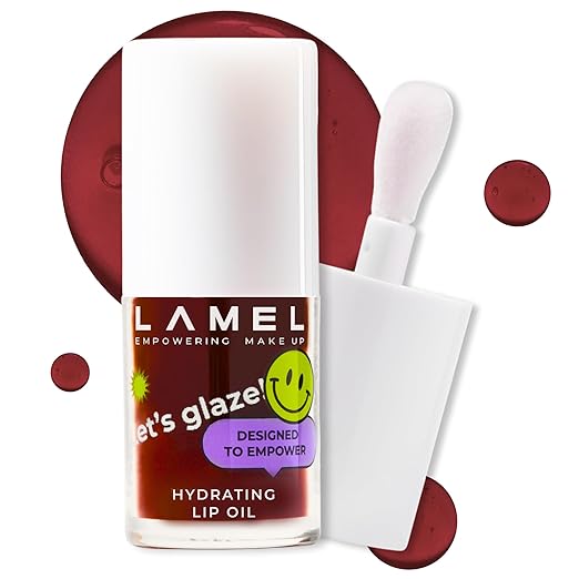 Hydrating Lip Oil LET`S GLAZE - Hydrating Lip Gloss Flavoring - Fat Oil Lip Gloss - Plumping & Glossy Balm - №404 Chocolate Cookies