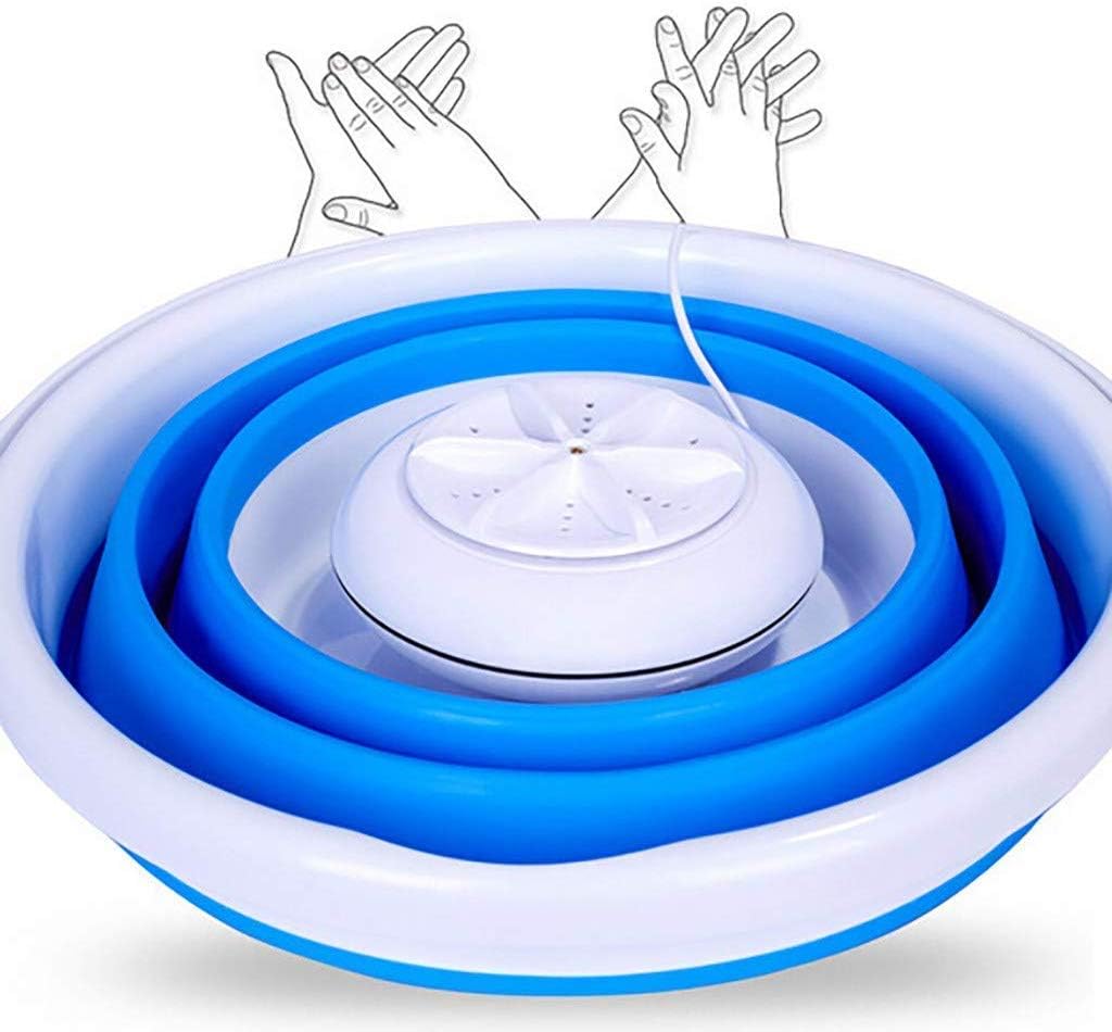 Ultrasonic Washing Machine Portable Folding Bucket Turbine Washer Compact Travel Electric Cleaner