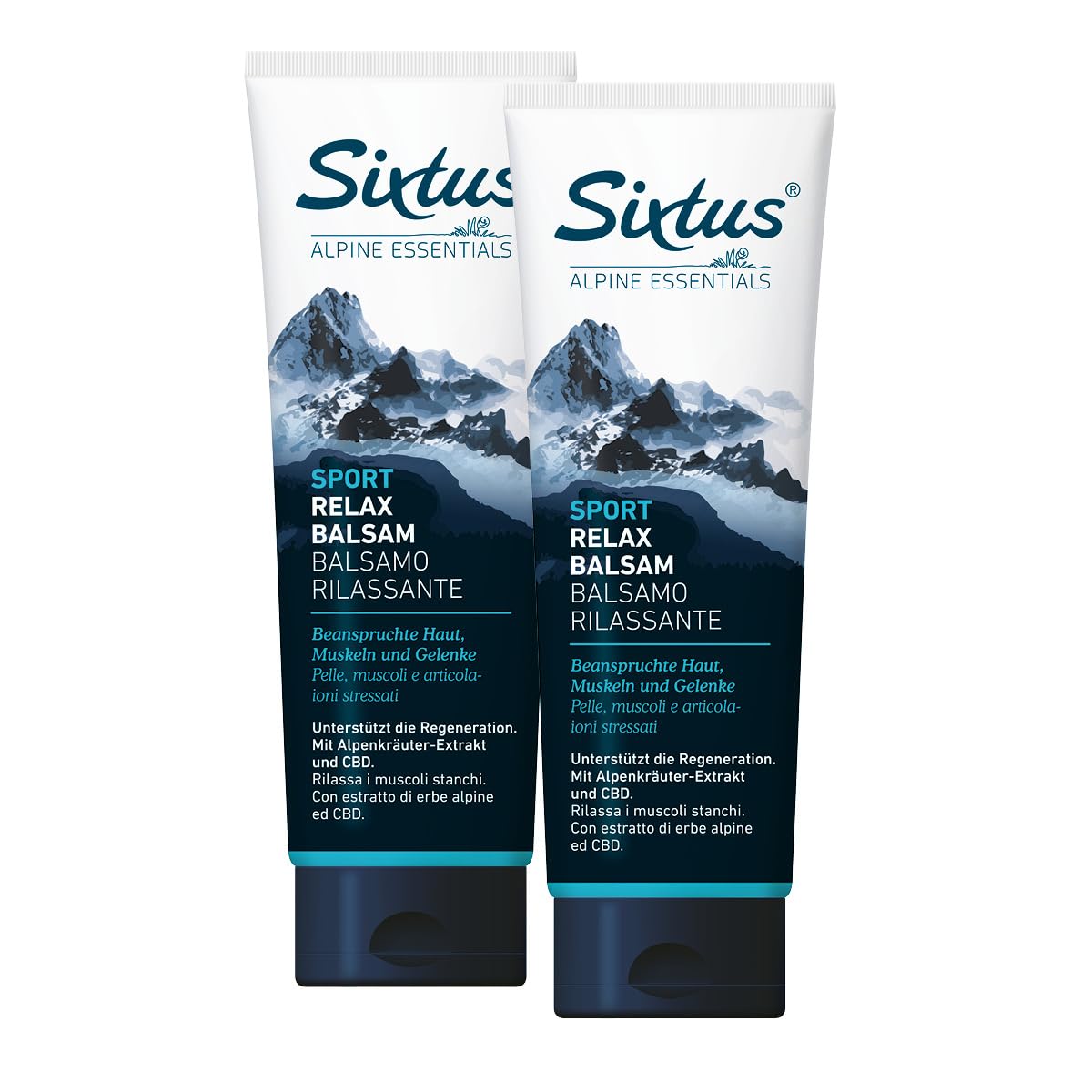 Sixtus Balsamo sportivo per rilassamento – ideale per massaggio sportivo, 250 ml (confezione da 2)