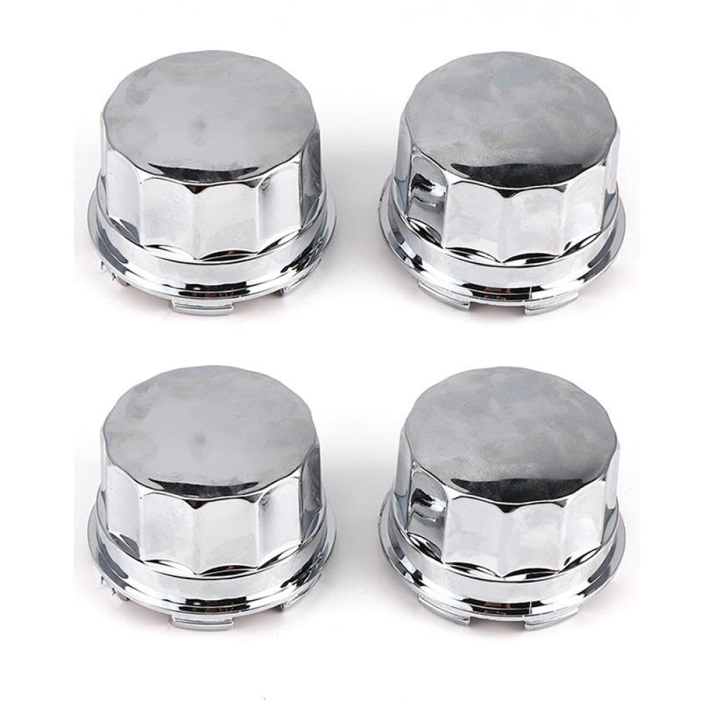 Caches moyeu chrome de haute qualité compatible 125 CC - 2