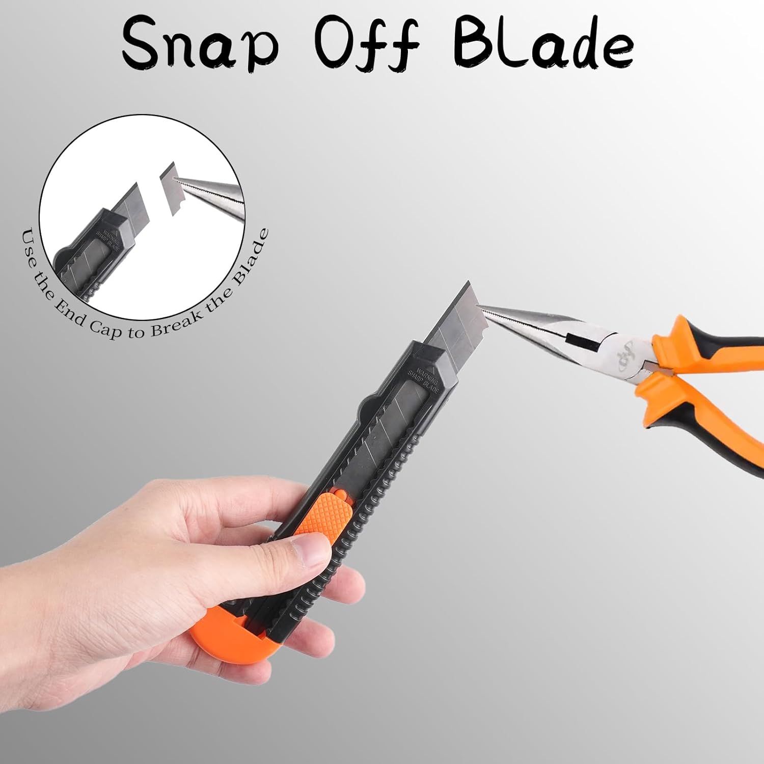 200 Pcs Box Cutter Retractable Utility Knife with18mm Wide Blade Sharp Cardboard Cutter for Cartons, Cardboard,Boxes Art Craft Home and Office