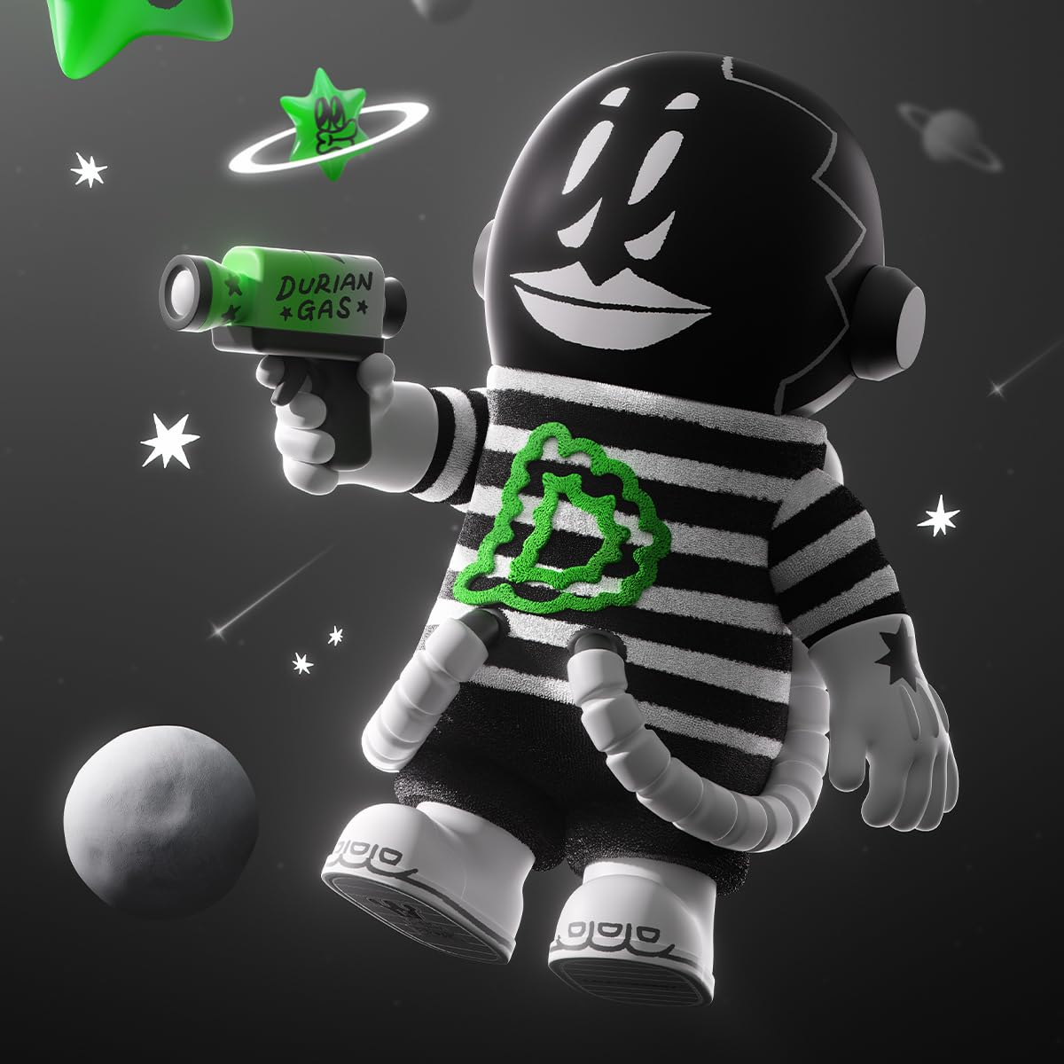 POP MART Mega Space Molly 400% Lala Company-Durian Man Pop Action