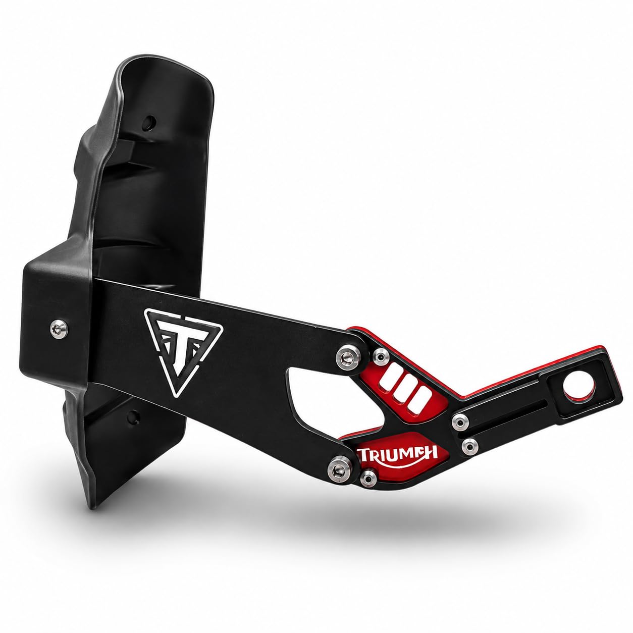 Bike Tyre Hugger Guard Black/Red Compatible with Triumph Speed 400-image-49