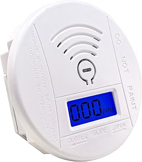 Carbon Monoxide Detector, Carbon Monoxide Alarm with Digital Display and Audible 85DB Alarm, Battery Powered(Battery not Included), Suitable for Camping, Home, Office, School, in Accordance