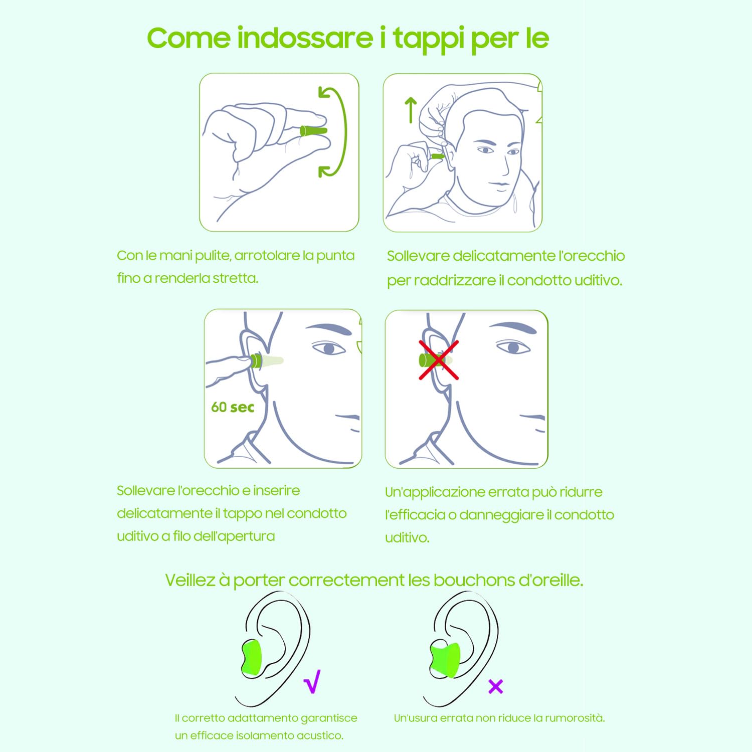 200 Paia Tappi Orecchie Dormire, Tappi Per Orecchie Antirumore Per Dormire, Super Morbidi Per Il Sonno