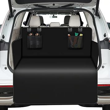 Car Trunk Mat for Toyota Land Cruiser Prado LC120 2002-2009, Nonslip Waterproof Cargo Liner, Durable Washable Boot Cover Mats and Scratch-Resistant Protector Pad,Black