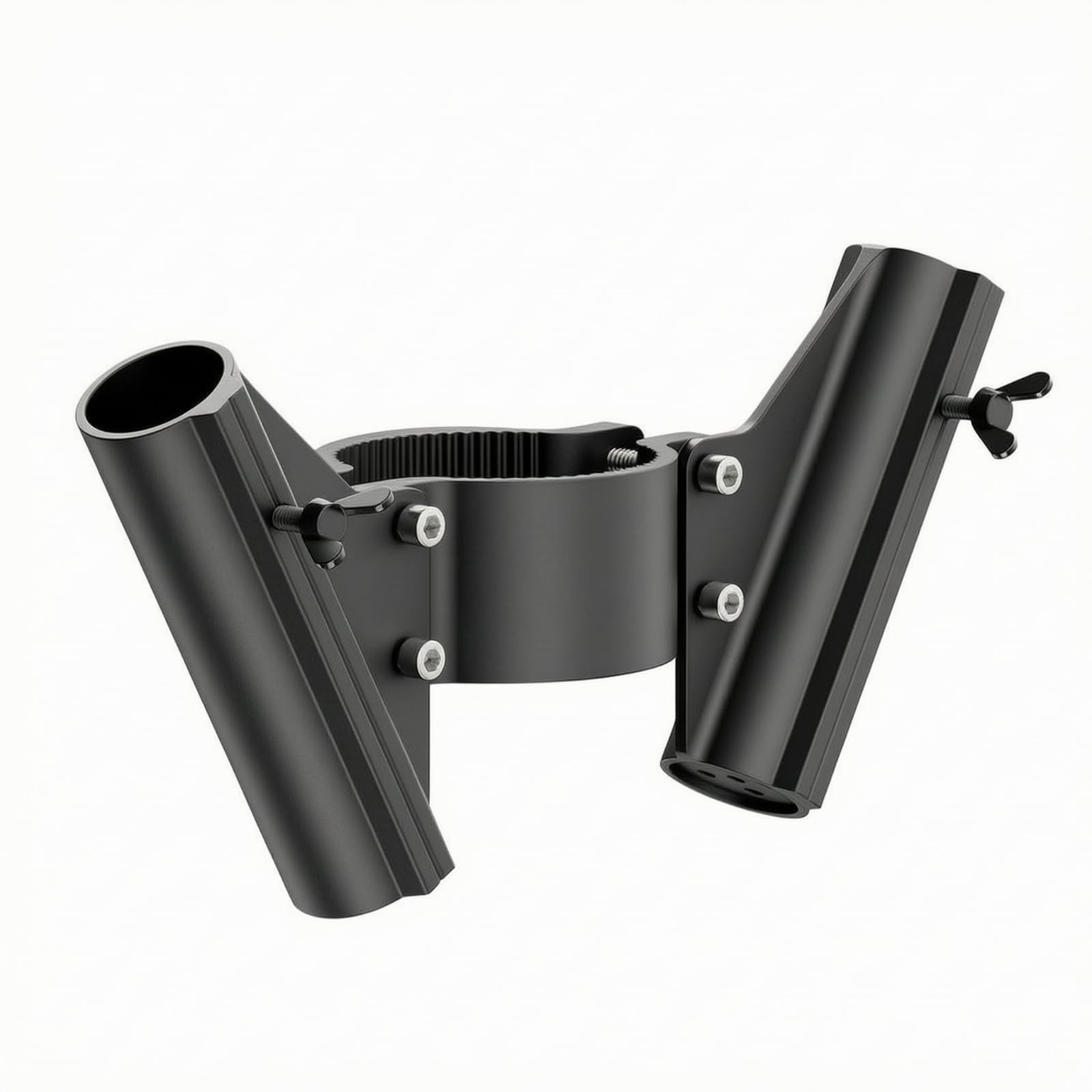 Support Drapeau Collier Serrage Cylindrique Robuste Résistant Contre Intempéries pr Camping, Rassemblements Extérieurs, Tailgating
