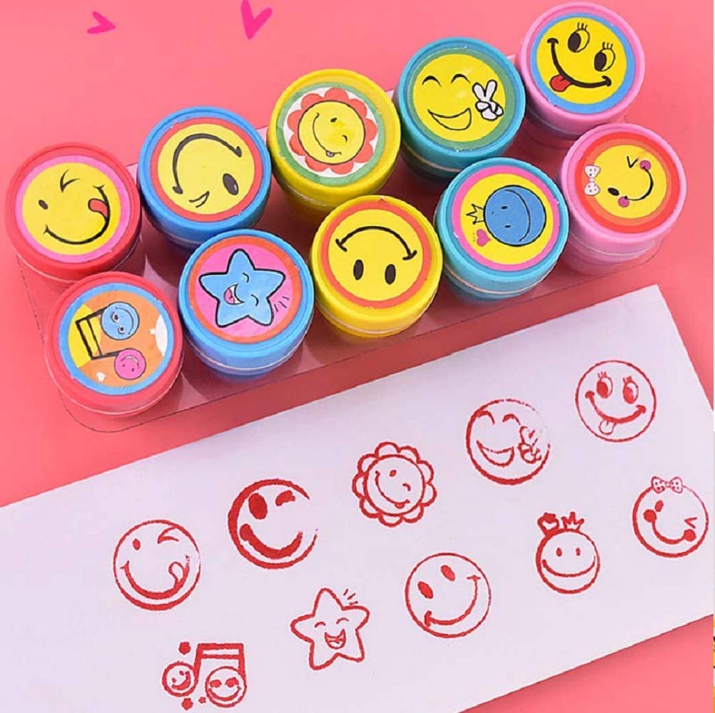 Mclear Emoji Stamps Pack of 12 Art and Craft Smiley Multicolor Punches Stamp for Kids (B0CJR92C29) Amazon Price History, Amazon Price Tracker