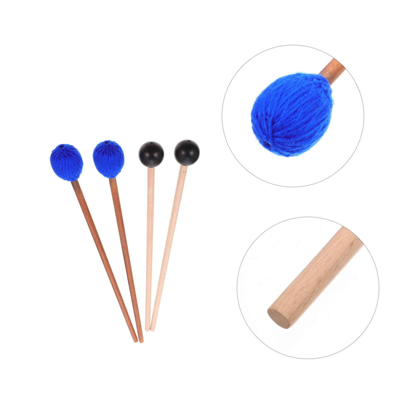 1 Set Mazos de Xilófono Xilófono Marimba Martillo Duradero y Ligero para Principiantes y Profesionales en Práctica de Percusión Musical