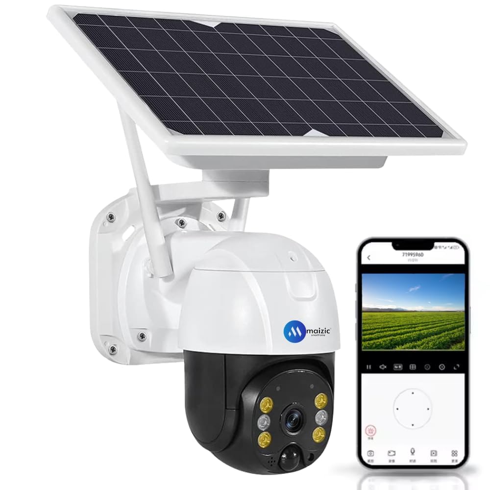 Maizic Smarthome Black Bull 4G Solar with 1-Year Free Infinity Data Plan | 3MP FHD Outdoor CCTV Camera | IP66 Waterproof | Motion Detection | Color Night Vision | Two Way Audio | 128GB Card Support-image-30