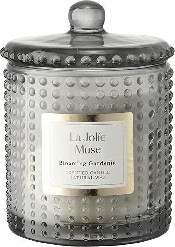 Miniatura 1 de LA JOLIE MUSE Blooming Gardenia - Vela perfumada para mujeres velas de cera natural velas perfumadas para el hogar 75 horas de combustión Gardenia