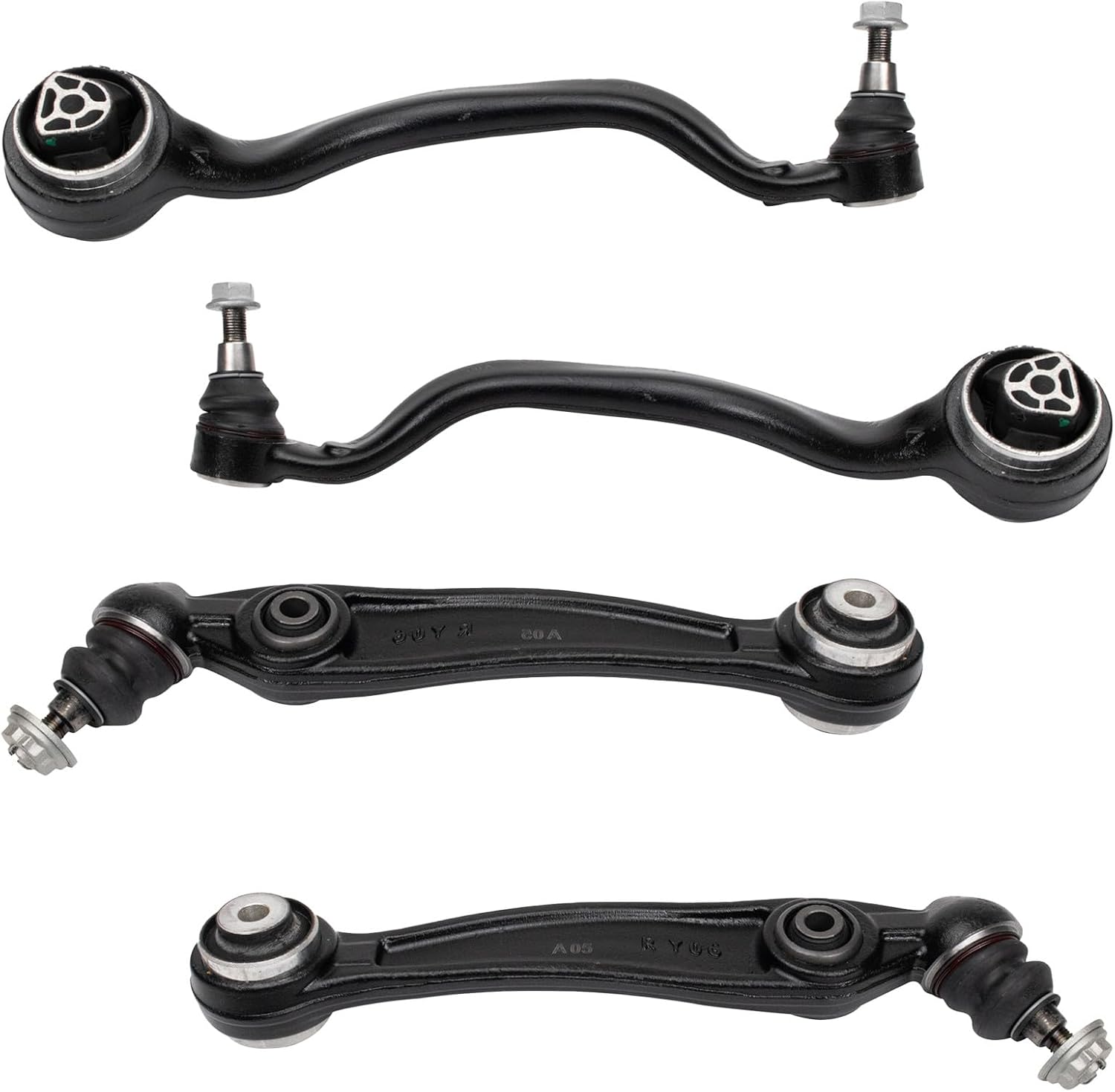 TRQ Front Lower Control Arm and Ball Joint 4-Piece Set for BMW X5 (without Active Steering)