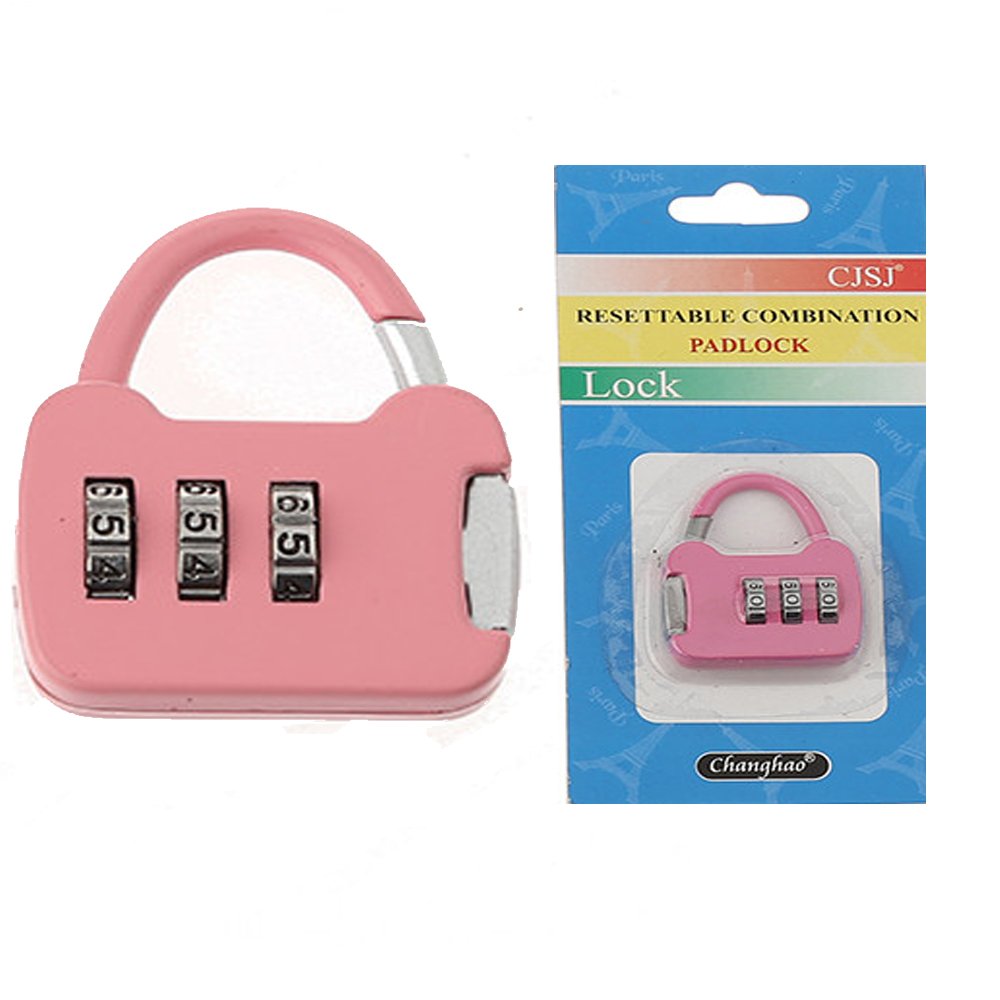 AUF Resettable Combination Padlock (Pink)