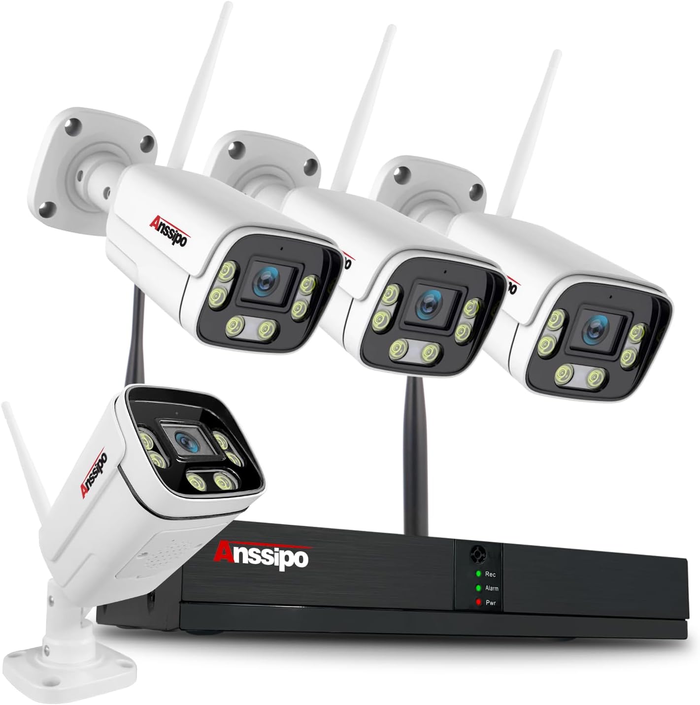 [Two Way Audio, Face Detected] 8 Channel Security Camera