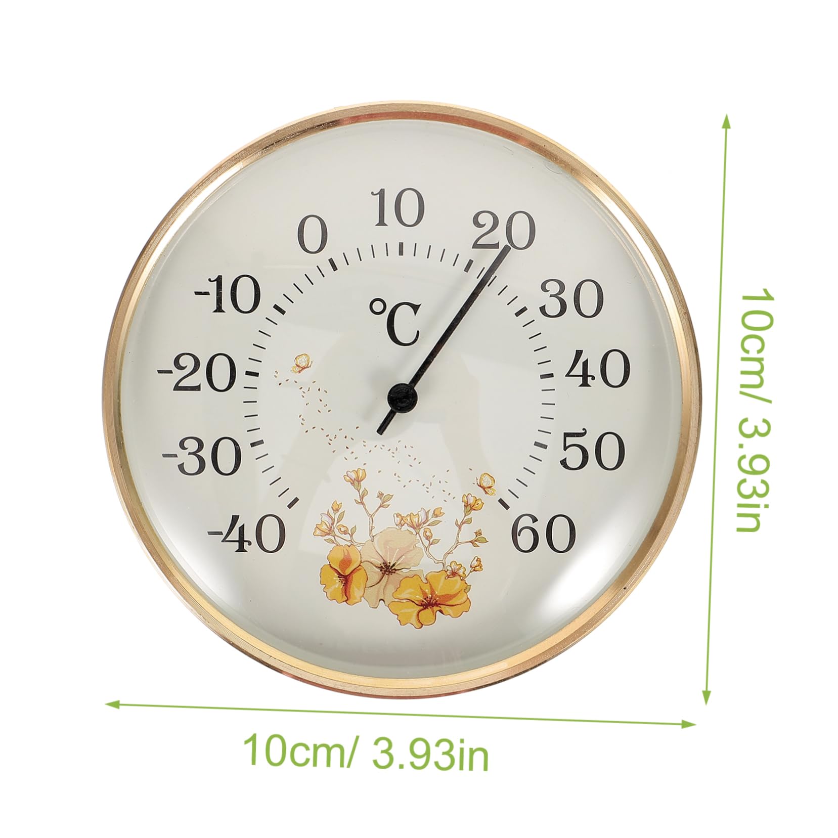 BEBEMOKO Wall-Mounted Thermometer for Home High Precision Indoor Room Temperature Monitor Design for Nursery Bathroom and Bedroom Decor