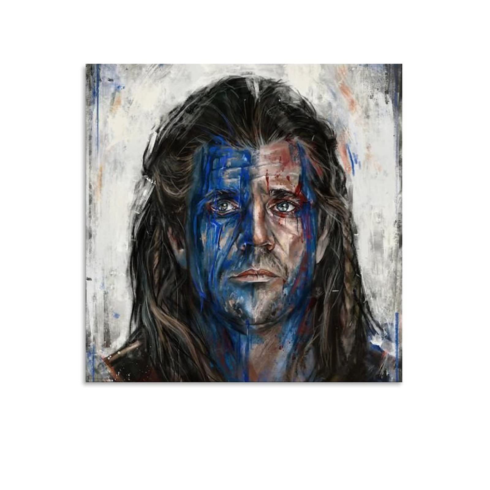 TAILIAN William Wallace Painting On Canvas Wall Art Poster Scroll Picture Print Living Room Walls Decor Home Posters 12x12inch(30x30cm)