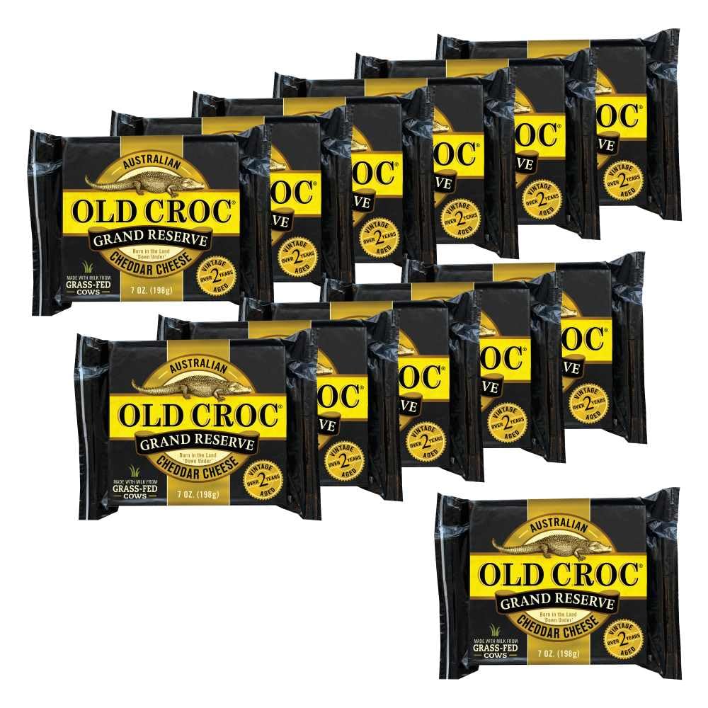 Old Croc Grand Reserve Cheddar Cuts, 7 OZ, 12 Pack